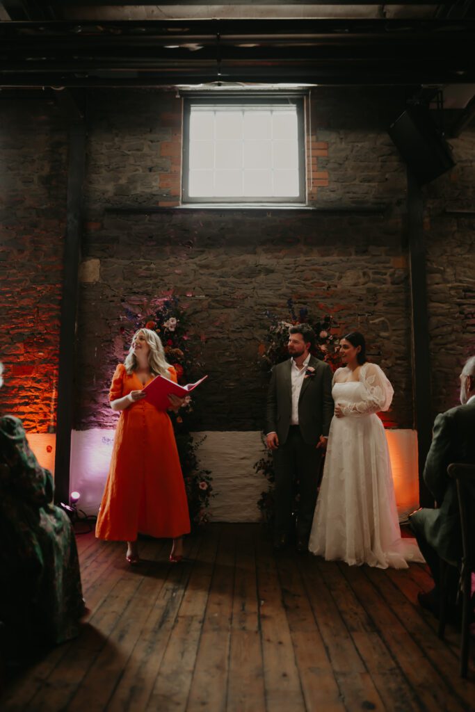 Ceremony at Paintworks in Bristol.